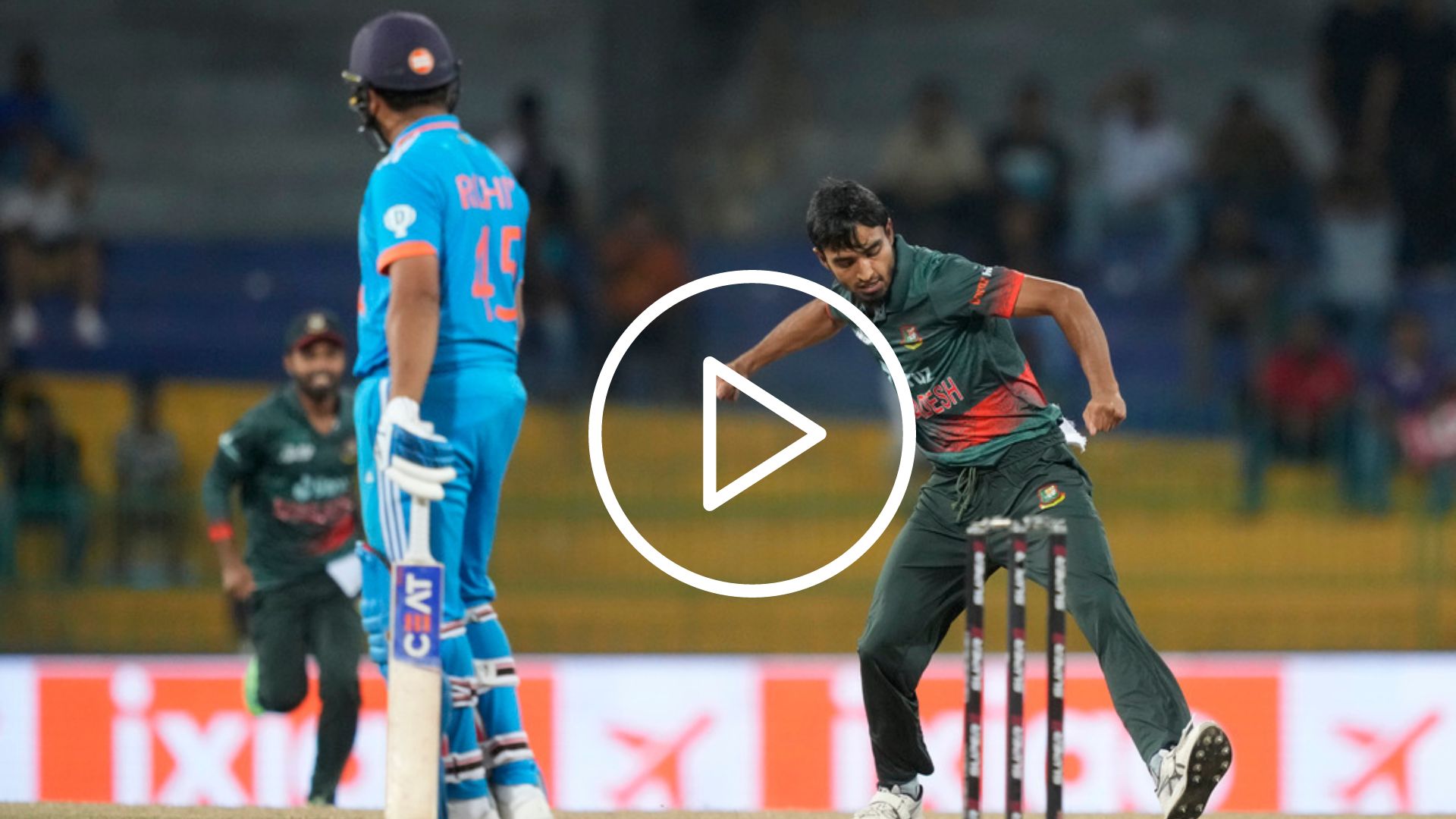 [Watch] Bangladesh Debutant Sends Rohit Sharma Packing For A 2-Ball Duck